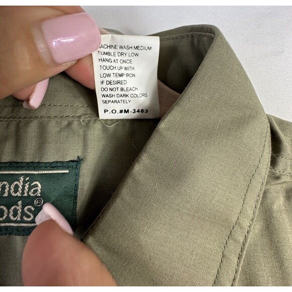 Men’s Scandia Woods Shirt Army Green Size 3X Work Utility Uniform Basic Pockets - Picture 6 of 9